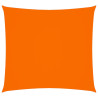 Para-sol estilo vela tecido oxford quadrado 4.5x4.5 m laranja 2