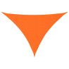 Toldo de vela triangular tela Oxford naranja 4x5x5 m 2