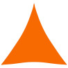 Toldo de vela triangular tela Oxford naranja 3.6x3.6x3.6 m 2