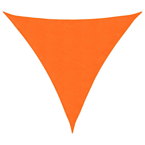 Para-sol vela tecido oxford triangular 4.5x4.5x4.5 m laranja M 2