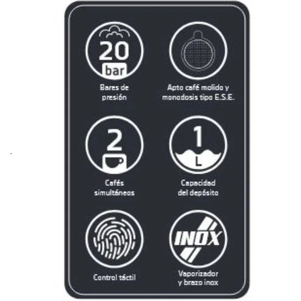 Cafetera Expreso ORBEGOZO EX 5300 negro M 3