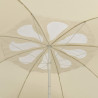Guarda-sol de praia 300 cm amarelo areia 4