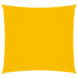 Toldo de vela cuadrado tela Oxford amarillo 5x5 m H