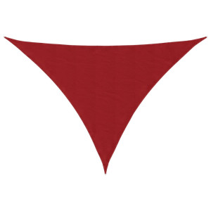 Para-sol vela tecido oxford triangular 2.5x2.5x3.5 m vermelho H