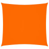 Para-sol estilo vela tecido oxford quadrado 5x5 m laranja 2