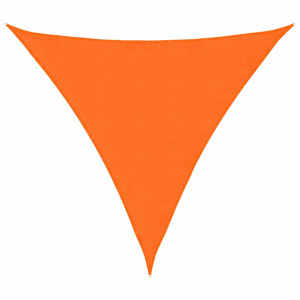 Toldo de vela triangular tela Oxford naranja 6x6x6 m H