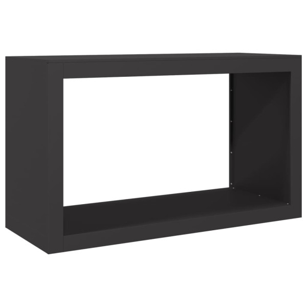 Suporte para lenha 100x40x60 cm aço preto M 2