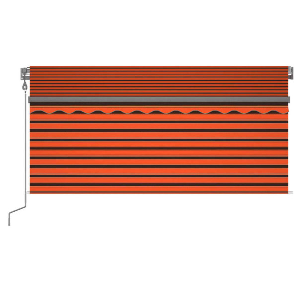 Toldo retrátil automático com estore 3x2.5 m laranja e castanho M 3