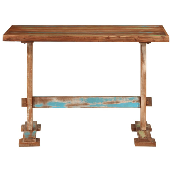 Mesa de jantar 110x55x78 cm madeira recuperada maciça M 2