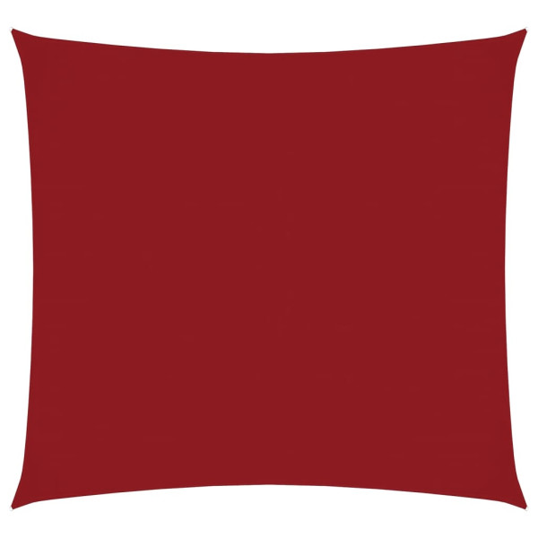 Para-sol estilo vela tecido oxford quadrado 4x4 m vermelho M 2