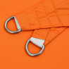 Toldo de vela triangular tela Oxford naranja 5x5x6 m 5