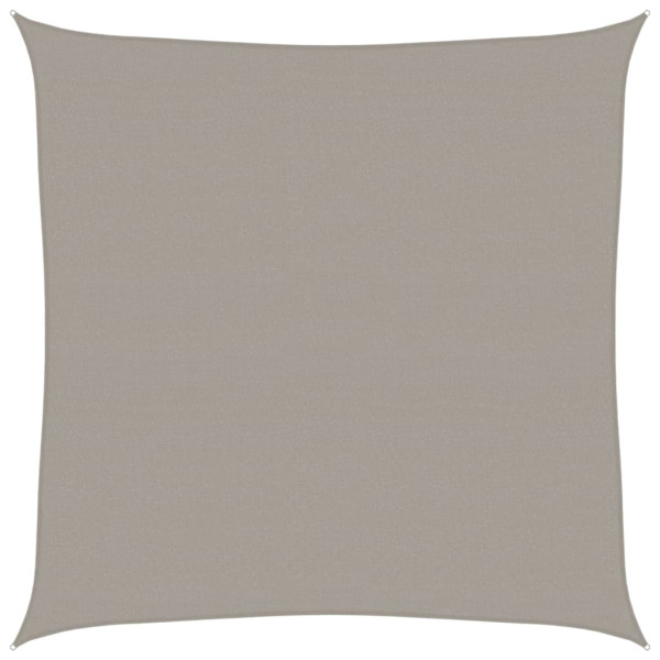 Para-sol estilo vela quadrado 160 g/m² 7x7 m PEAD cinza-claro M 2