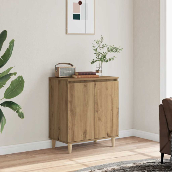 Aparador madera contrachapada roble artisian 60x35x70 cm D