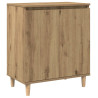 Aparador madera contrachapada roble artisian 60x35x70 cm 2