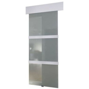 Puerta corredera doble de vidrio H