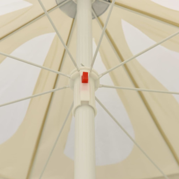 Sombrilla de playa amarillo arena 240 cm M 5