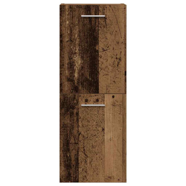 Juego de muebles de baño 3 piezas madera ingeniería envejecida M 5