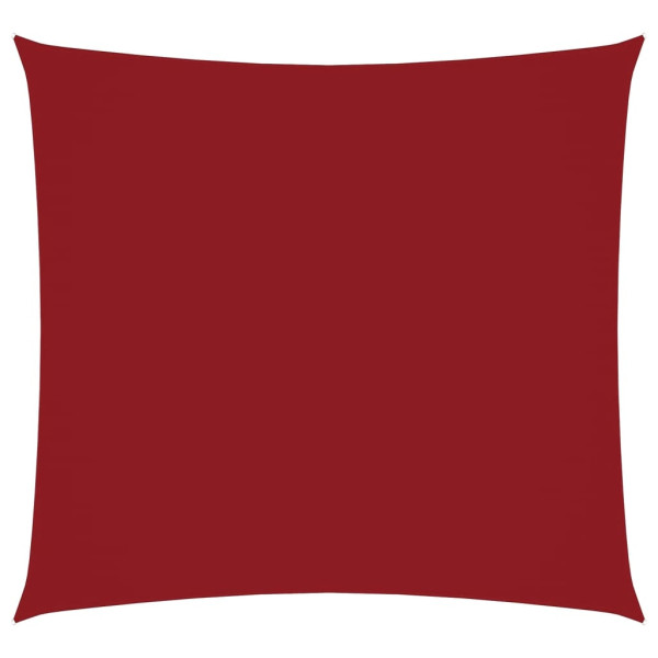 Toldo de vela cuadrado tela Oxford rojo 6x6 m M 2