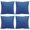 Almofadas de sofá 4 pcs 60x60 cm tecido azul 4