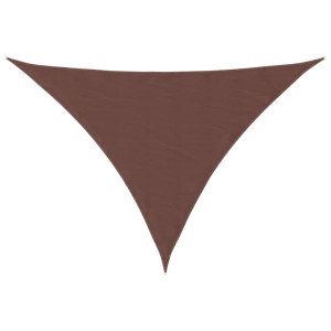Para-sol estilo vela tecido oxford triangular 4x5x6.4m castanho H