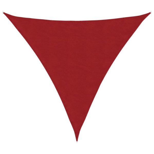 Para-sol vela tecido oxford triangular 3.6x3.6x3.6 m vermelho M 2
