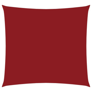 Para-sol estilo vela tecido oxford quadrado 4.5x4.5 m vermelho H