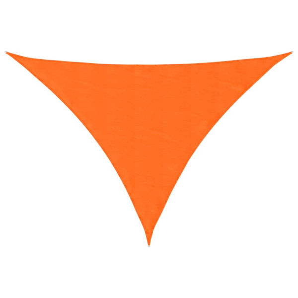 Toldo de vela triangular tela Oxford naranja 5x7x7 m M 2