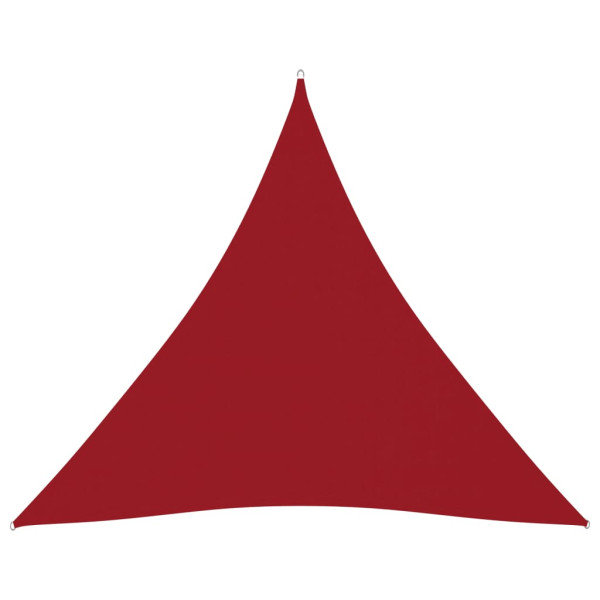 Toldo de vela triangular tela Oxford rojo 6x6x6 m M 2