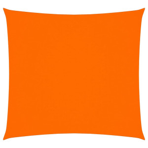 Toldo de vela cuadrado tela Oxford naranja 3.6x3.6 m H