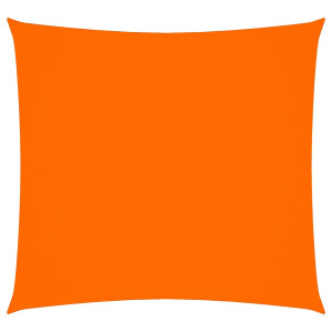 Toldo de vela cuadrado tela Oxford naranja 6x6 m H
