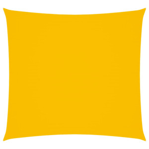 Toldo de vela cuadrado tela Oxford amarillo 6x6 m H