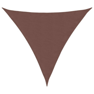 Para-sol estilo vela tecido oxford triangular 6x6x6 m castanho H