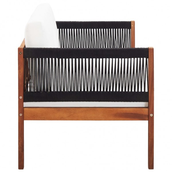 Sofá de jardim de 2 lugares madeira de acácia maciça M 3