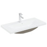 Mueble para lavabo con lavabo integrado y grifo roble artesanal 4