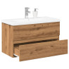 Mueble con lavabo integrado roble artisan 1
