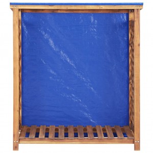 Abrigo para arrumação de lenha 105x38x115 cm acácia maciça H