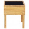 Jardinera elevada de madera maciza de acacia 50x40x45 cm 4