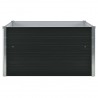 Canteiro jardim elevado 100x100x45 cm aço galvanizado antracite 4