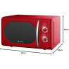 Microondas GRUNKEL 20L MW-20ROJO rojo 3