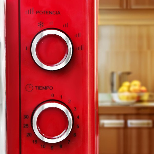 Microondas grunkel vintage mw-20rojo/ 700w/ capacidad 20l/ rojo M 5