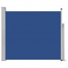 Toldo lateral retrátil para pátio 100x300 cm azul 2