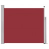 Toldo lateral retrátil para pátio 100x300 cm vermelho 2