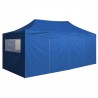 Carpa plegable profesional con 4 paredes acero azul 3x6 m 5
