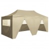 Carpa plegable profesional con 4 paredes acero color crema 3x6m 3