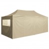 Carpa plegable profesional con 4 paredes acero color crema 3x6m 5
