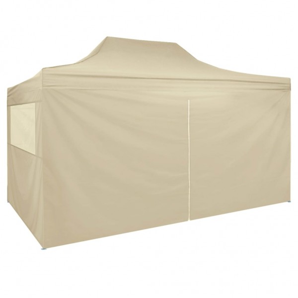 Carpa de fiesta plegable profesional acero color crema 3x4 m M 5
