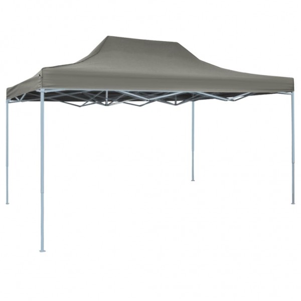 Carpa de fiesta plegable profesional acero gris antracita 3x4 m D