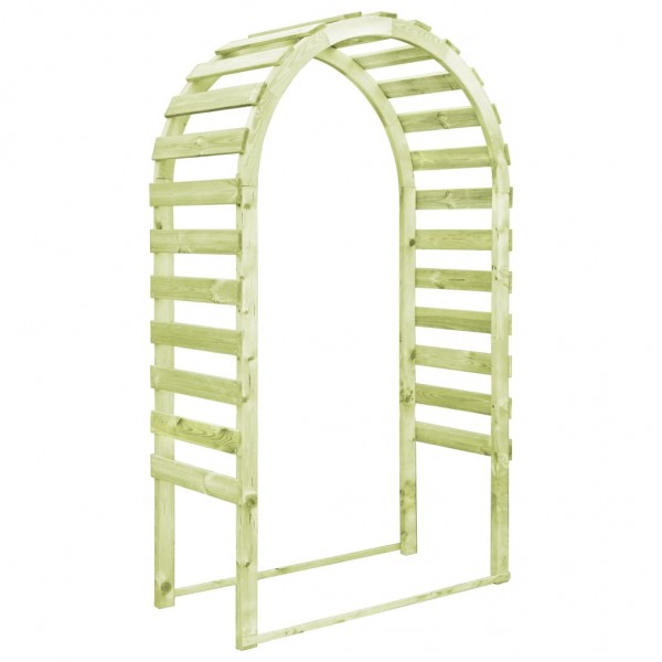Pérgola de jardín madera de pino impregnada 130x60x230 cm D