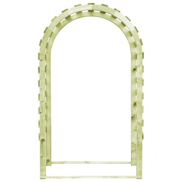 Pérgola de jardín madera de pino impregnada 130x60x230 cm M 2