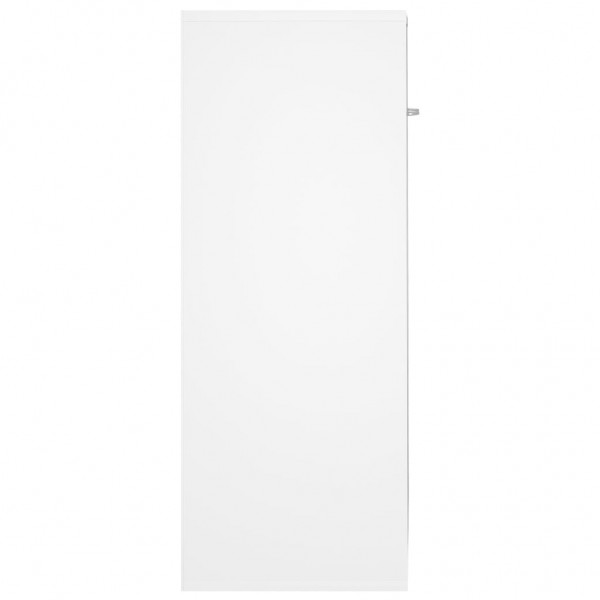 Aparador de madera contrachapada blanco 60x30x75 cm M 5